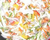 A picture of step 2 of Vegetable Kathi Roll.