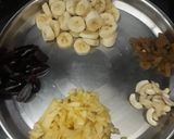 A picture of step 1 of Cheesey fruit raita.