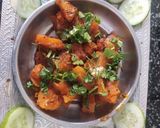A picture of step 2 of Sweet potato sabji.