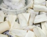 Foto langkah ke 1 dari resep Getuk Moka Keju.