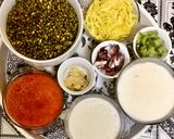 A picture of step 1 of Coconut Green Grams Curry.