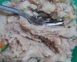 Foto del paso 3 de la receta: Bolitas de plátano rellenas de salchicha