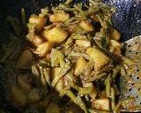 A picture of step 12 of Bihari Lunch Platter- Dal, Rice, Bodi(Long Beans) Potato Sabzi.