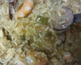 A picture of step 8 of Shrimp and Chicken Kielbasa.