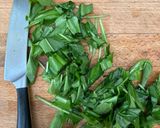 A picture of step 1 of Wild garlic and lemon butter.