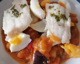 Foto del paso 3 de la receta Menú completo: pisto y lubina con patatas y huevos (Thermomix)