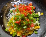 A picture of step 3 of Mediterranean style Upma.