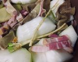 รูปขั้นตอนการทำที่ 1 ของ กระเพาะหมูตุ๋นฟัก ณ ครัวหมี