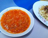 A picture of step 6 of Egyptian Koshari.