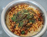 A picture of step 14 of Sindhi Thali.