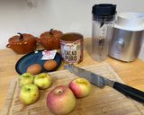 Foto del paso 1 de la receta: Bizcocho viral de manzana y cacao