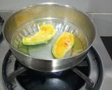 A picture of step 1 of Karela halwa.