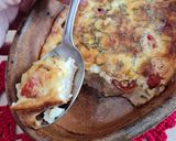 Foto del paso 3 de la receta: Clafoutis salado y saludable 🇫🇷 tomate cherry y queso 🍅 🧀