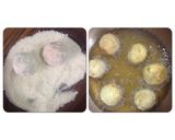 รูปขั้นตอนการทำที่ 7 ของ 🍓ข้าวทอดสมุนไพร🍓 : rice ball เมนูสำหรับคนเบื่อกินข้าว เด็กกินได้ผู้ใหญ่กินดี