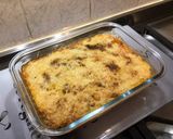 Une image de l'étape 7 de Gratin de polenta, champignons, bœuf, poivrons et emmental façon hachis Parmentier.