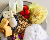 Hình bước làm 1 của món Bún riêu chay