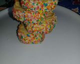 A picture of step 3 of Mini Rainbow Cookies.
