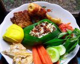Foto langkah ke 6 dari resep Nasi Tutug Oncom No Minyak (Diet Friendly).
