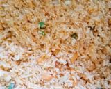 A picture of step 4 of Shezwan triple rice.