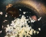 A picture of step 1 of Spanish Chicken.