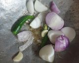 A picture of step 2 of Arai keerai kadayal.