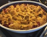 Une image de l'étape 6 de Crumble aux cranberries fraîches clémentines et amandes.