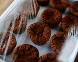 A picture of step 9 of Mini Rich Chocolate Cakes | use 12 cup muffin pan.