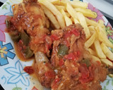 Foto del paso 5 de la receta: Pollo al chilindrón con patatas fritas
