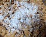 A picture of step 5 of Chicken fajita pasta.
