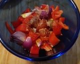A picture of step 2 of Quick Air Fryer Chicken with Zucchini, Bell Pepper, and Onion (Ready in 20 Minutes).