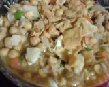 A picture of step 4 of Signature Chana Chat 🤤🤤🤤.