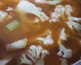 A picture of step 1 of Cauliflower aachar.