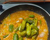 A picture of step 3 of Kundru ki sabzi.