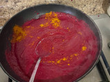 Salsa de betarraga/remolachapara fideos 🍝 (incluye alternativa vegana)