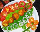 A picture of step 1 of Tandoori Aloo.