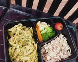 Foto langkah ke 4 dari resep Chicken pesto pasta diet enak ayam pasta kacang.