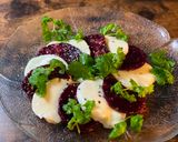A picture of step 3 of Beetroot Caprese.