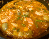 Foto del paso 4 de la receta: Arroz caldoso con verduras, gambones y bacalao