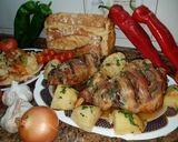 Foto del paso 11 de la receta: Piernas de cordero asadas al horno con patatas panaderas
