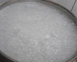 A picture of step 1 of Sabudana papad.
