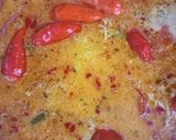 Foto langkah ke 4 dari resep Sayur Pedas Jantung Pisang Bunga Pepaya.