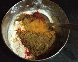 A picture of step 2 of Sabj-e-paneer disc.