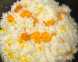 Foto langkah ke 4 dari resep Nasi sayur magic com.