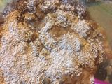 Galletón de manzana, pasas y harina de avena