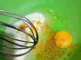 Budín de pera, naranja y limón