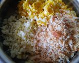 A picture of step 1 of Cheesy corn patice.