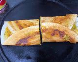 A picture of step 4 of Road side crispy  Masala Dosa.