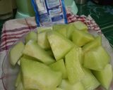 Foto langkah ke 1 dari resep Es lilin jus melon.