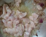 A picture of step 3 of Stir fried chicken with vegetables#breakfast quickfix.