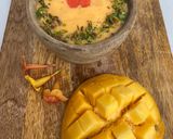 A picture of step 4 of Creamy Mango and papaya Smoothie.